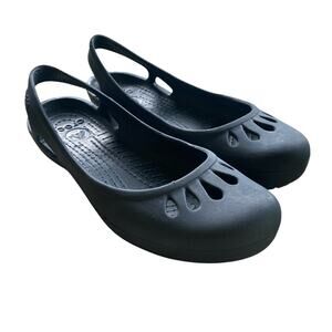CROCS Kadee  Black Size 9 Women's Flats Sandals Closed Toe Slingback Shoes